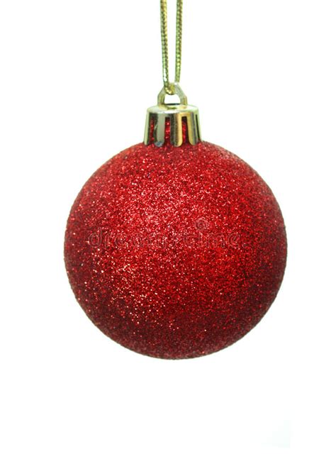 Esfera Vermelha Do Natal Foto De Stock Imagem De Bonito