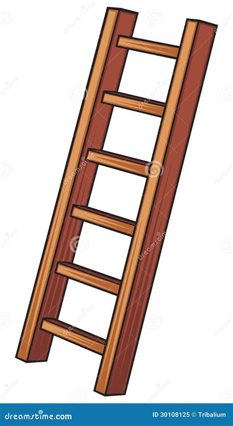 Ladder Stock Vector Illustration Of Tall Retro Stairway 30108125