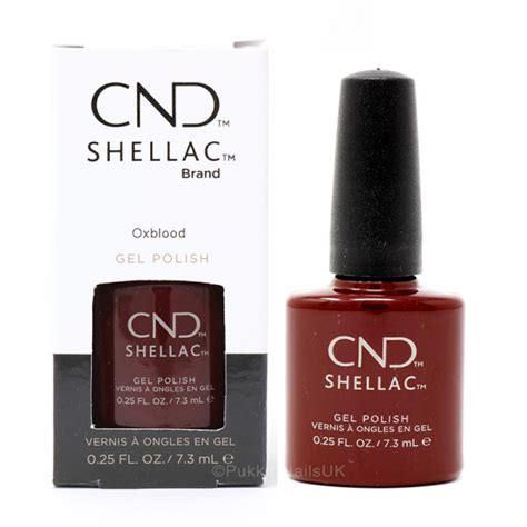 Cnd Shellac Oxblood Ml Buy Now Pukka Nails