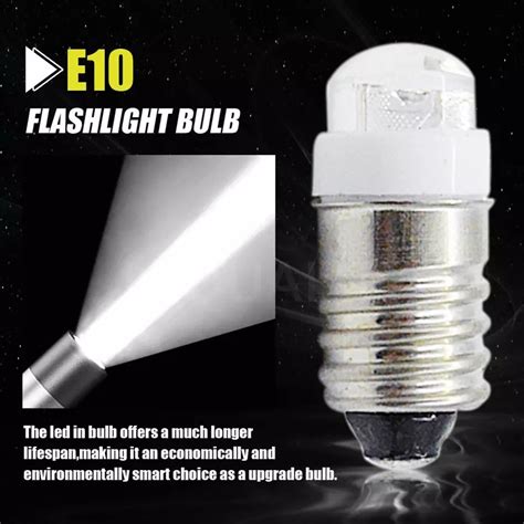 Купить LED лампочка для фонарика Е10 6V 6000K холодный свет, цена 95 ...