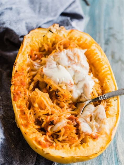 Spaghetti Squash With Marinara Sauce Dad With A Pan