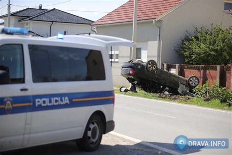 FOTO TEŠKA NESREĆA Automobilom sletio s ceste i prevrnuo ga na krov