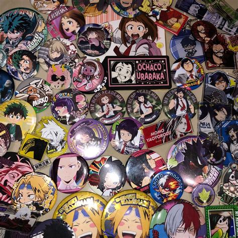 My Hero Academia Official Badges Keychains Assorted Merchandise