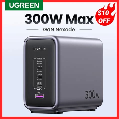 UGREEN 300W GaN Adowarka Stacjonarna Stacja Aduj Ca 140W Max Pojedynczy