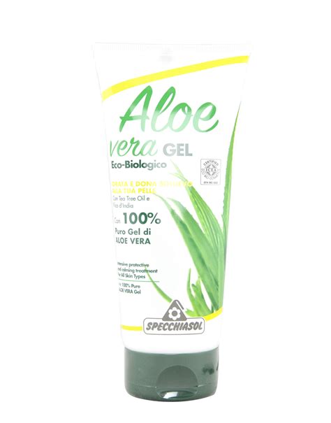 Aloe Vera Gel Con Tea Tree Oil E Fico D India Di Specchiasol Ml