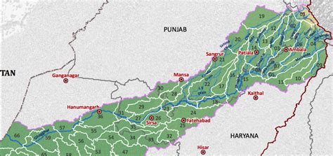 Rivers of Inland Drainage in Rajasthan: Ghaggar-Hakra, Kantli, Kakni ...