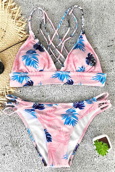 Out Of Mind Leaves Bikini Set