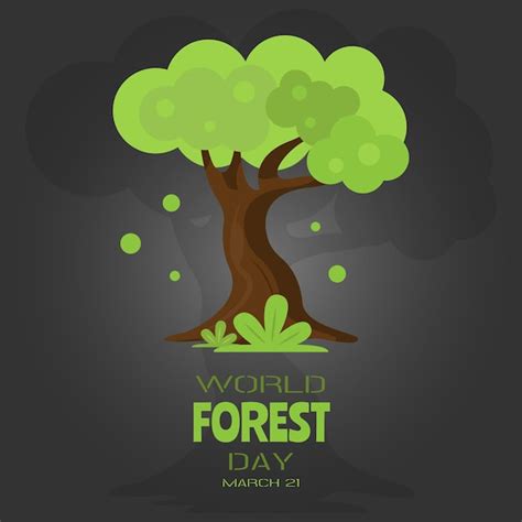 Premium Vector | International day of forest greeting