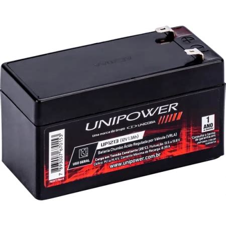 Bateria Selada 12V 26Ah UP12260 VRLA UNIPOWER Casa Da Pilha