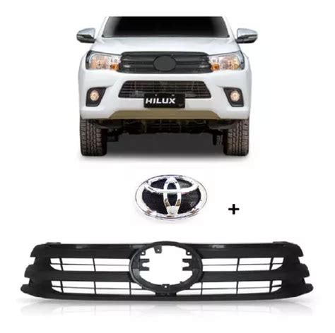 Grade Radiador Hilux Srv Preta Emblema Parcelamento Sem