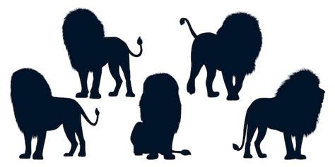 Lion Profile Silhouette Vectors & Illustrations for Free Download