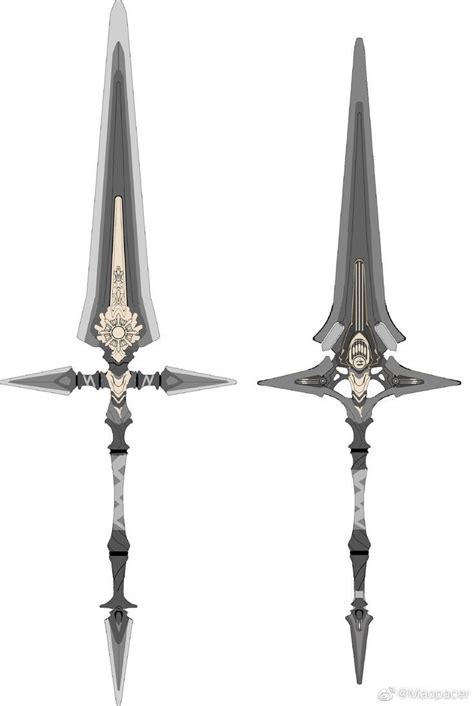 Two Different Types Of Swords Are Shown Side By Side