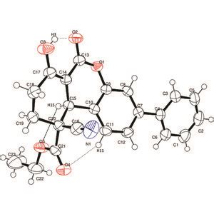 IUCr Ethyl 10 Cyano 7 Hydroxy 6 Oxo 3 Phenyl 8 9 10 10a Tetrahydro