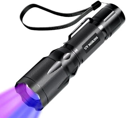 EOWCO UV Flashlight 365nm 395nm Ultraviolet Black Light Flashlights