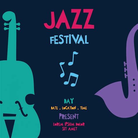 Premium Vector Jazz Music Festival Poster And Banner Design Template