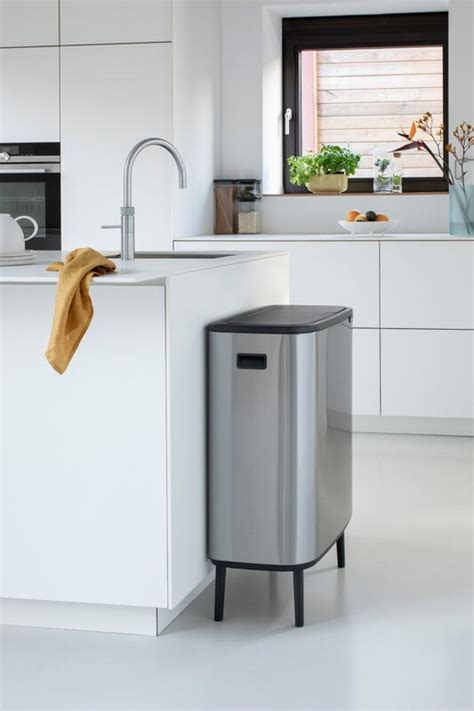 Brabantia Bo Touch Bin Hi 2 X 30L Matt Steel Finnish Design Shop