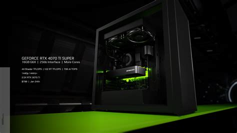 Nvidia 正式發表 Geforce Rtx 40 Super 系列顯示卡：rtx 4080 Super、rtx 4070 Ti Super