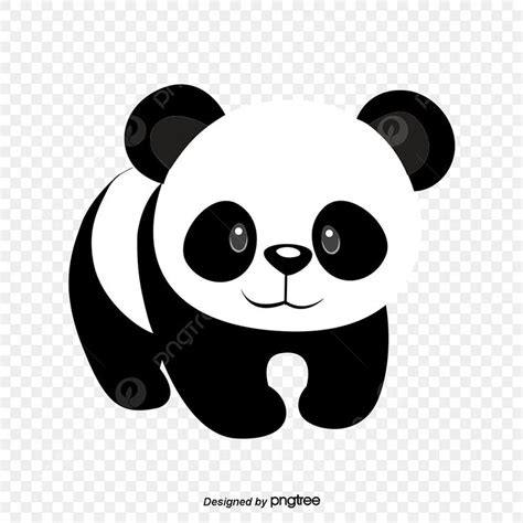 a panda bear sitting down with its eyes open and looking at the camera ...