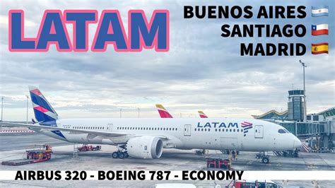 Vuelo A Madrid Latam Boeing Turista Youtube