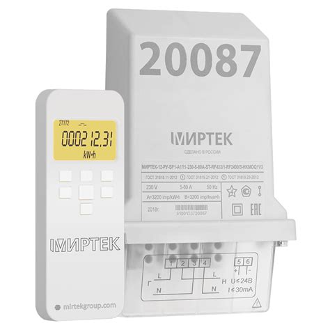 МИРТЕК-12-РУ-SP1 - однофазный многофункциональный счетчик электроэнергии