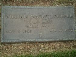 William Mackey Slagle M Morial Find A Grave