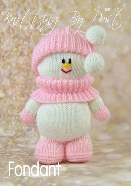 Fondant The Snowman Knitting Pattern Knitting By Post