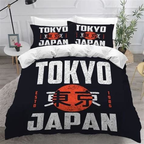 Housse De Couette X Cm Enfant Ado Tokyo Parure De Lit D Japon