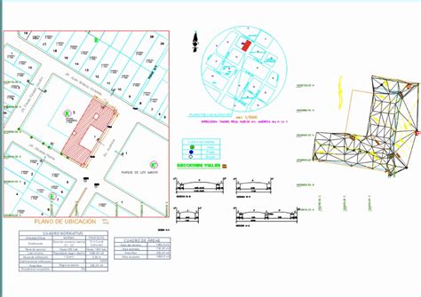 Pplano De Ubicacion Y Localizacion En Autocad Cad 4542 Kb Bibliocad