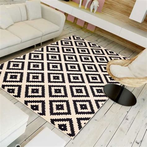 Tapis Bc Roma Noir Tapis Moderne X Cm Cdiscount Maison