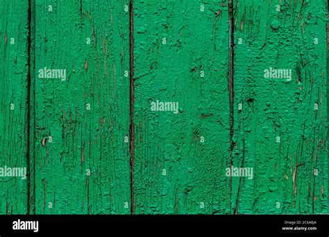 Textura de tablas de madera pintadas de color verde Fotografía de stock