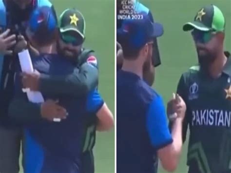 Icc World Cup Warm Up Match Pak Vs Nz Babar Azam Met Kane Williamson