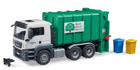 BRUDER REAR LOADING GARBAGE TRUCK – tag-along-toys