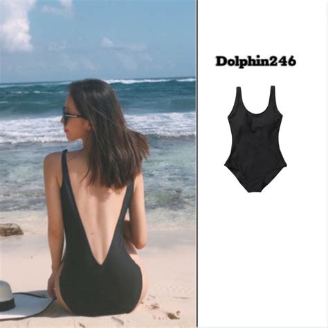 Bikini mảnh liền thân đi biển khoét lưng cho nữ dáng ôm body hở lưng sexy quyến rũ có mút ngực