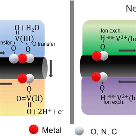 Schematic Illustration Of Redox Reaction Mechanism In The Presence Of