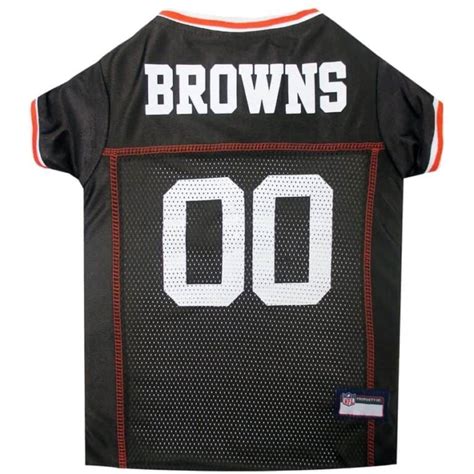 Cleveland Browns Dog Jersey - Orange Trim - Pet Costume Center