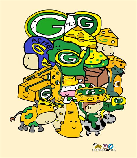 Green Bay Packers Drawing Collage :) : r/GreenBayPackers