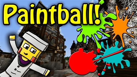 Minecraft Paintball 1 Minigame YouTube