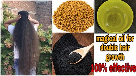 How To Grow Long And Thicken Hair With Methi And Kalonji Oil Best Oil Of Double Hair Growth