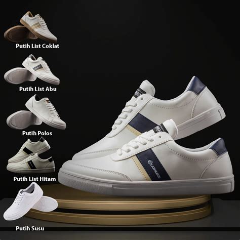 Jual Sepatu Sneakers Pria Putih Naz X Quenzino Store Dedrick Kasual