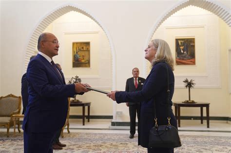 The New Us Ambassador To Iraq Begins Her Duties After Handing Over Her