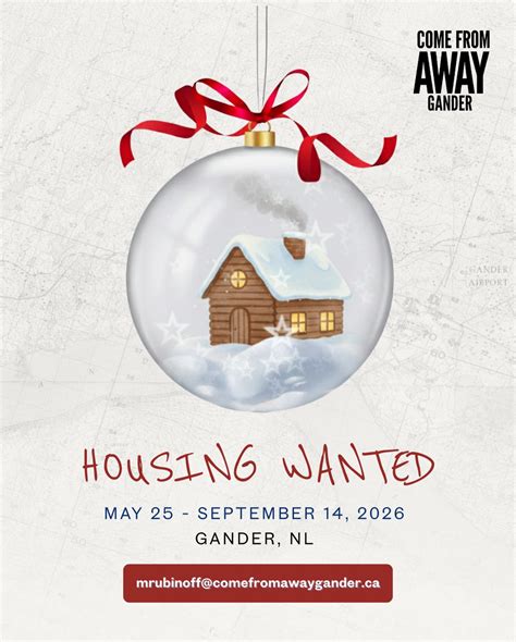 Come From Away Gander | Gander NL