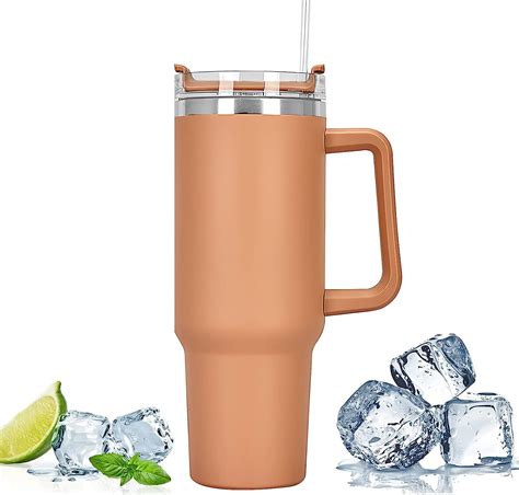 1200ml 40oz Mug Isotherme en Acier Inoxydable avec Paille Tasse à Café