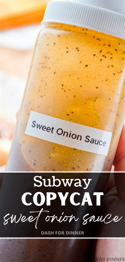 Sweet onion sauce subway copycat – Artofit