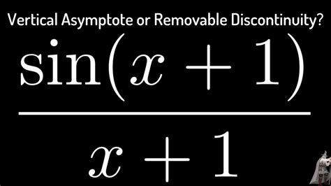 Does The Function Have A Vertical Asymptote Or Removable Discontinuity