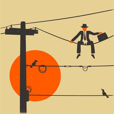 "MAN ON A WIRE" Artwork by Jazzberry Blue | Artsider