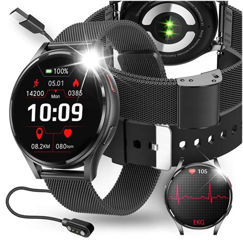 Smartwatch Dla Seniora Pl Menu Rozmowy Glukoza Ekg Ci Nienie