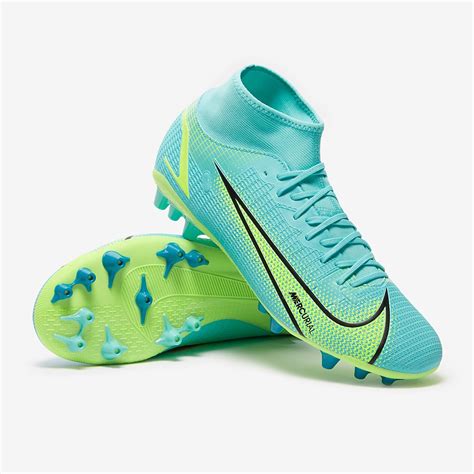 Nike Mercurial Superfly Viii Academy Ag Dynamic Turq Lime Glow Mens Boots