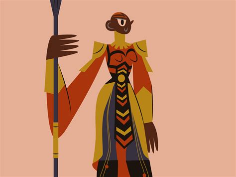 Okoye Character Illustration by Emily Stewart on Dribbble