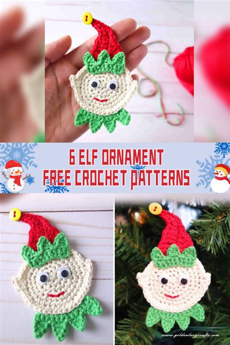 6 Enchanting Elf Ornament Crochet Patterns For The Holidays