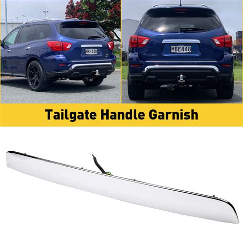 Handle Tailgate Finisher Chrome Garnish For Molding 2013 2020 Nissan